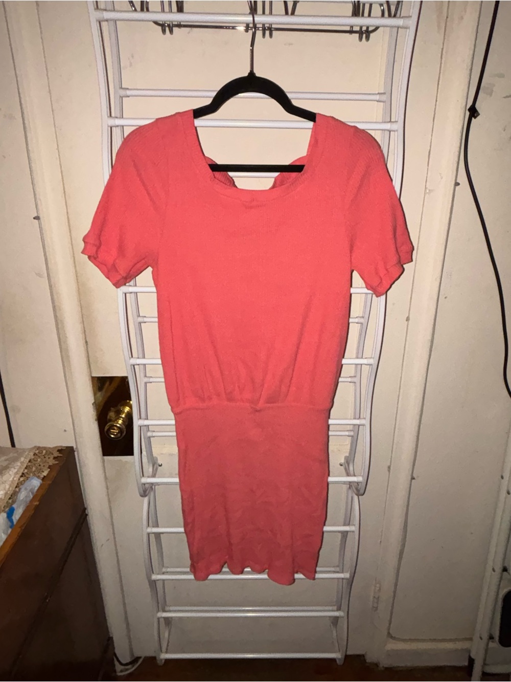Free People Short Pink Open-Back Bodycon Dress Barbiecore Feminine Romantic - Picture 2 of 6